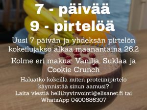 Read more about the article 7 – päivää, 9 – pirtelöä aamupalatesti