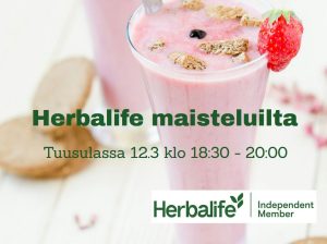 Read more about the article Herbalife maisteluilta Tuusulassa 12.3