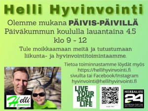Read more about the article Päivis-päivä 4.5.2024 – Helli Hyvinvointi mukana!