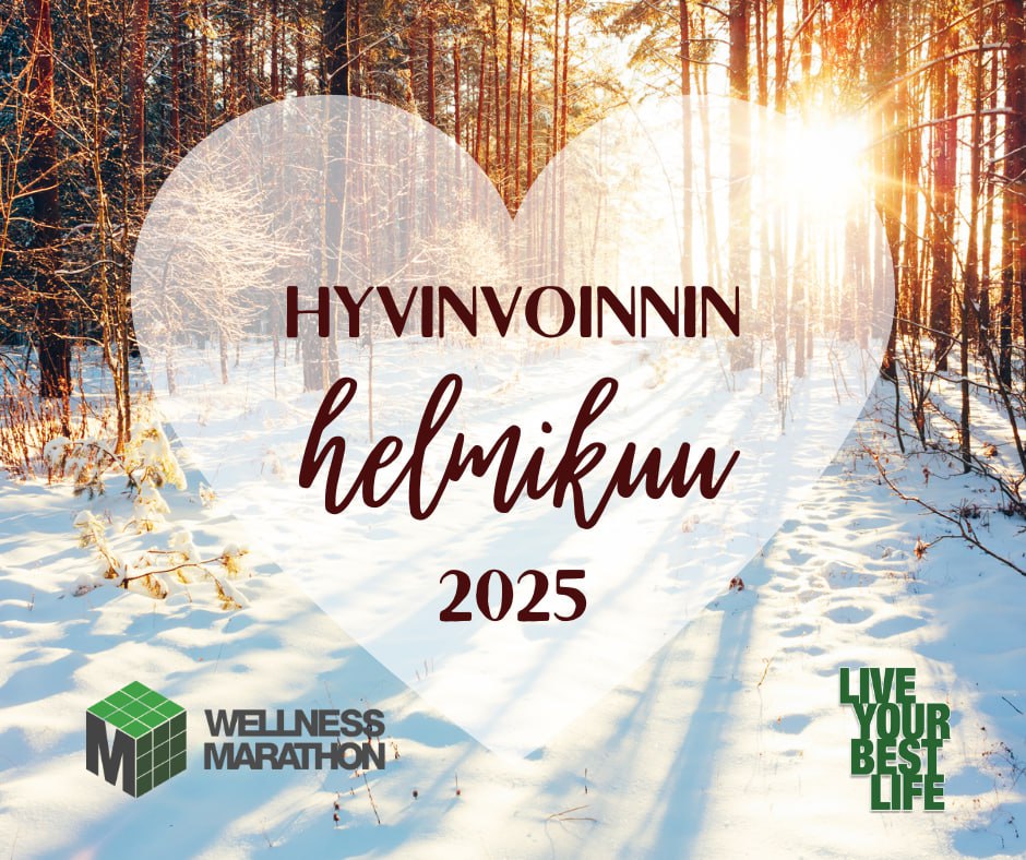 Read more about the article Hyvinvointia helmikuuhun! Tule mukaan Hyvinvointi Marathonille!