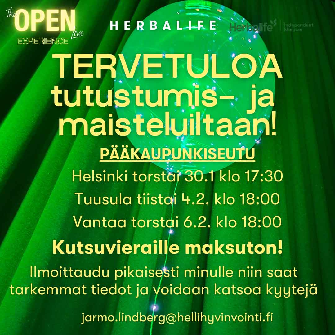 Read more about the article HERBALIFE tutustumis- ja maisteluilta