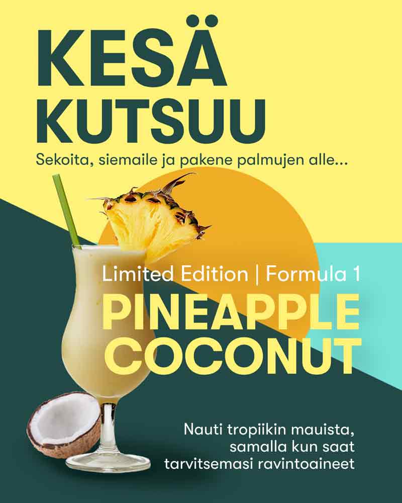 Read more about the article Kesä on täällä ja samoin Herbalife F1 kesämaku Ananas – Kookos