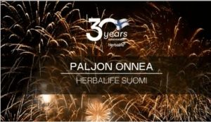 Read more about the article Herbalife 30 vuotta Suomessa, Onnea!