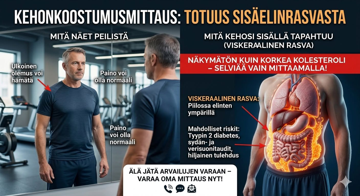 You are currently viewing Sisäelinrasva (viskeraalirasva) – Miten nujertaa se vaarallisin vatsarasva? 🔥